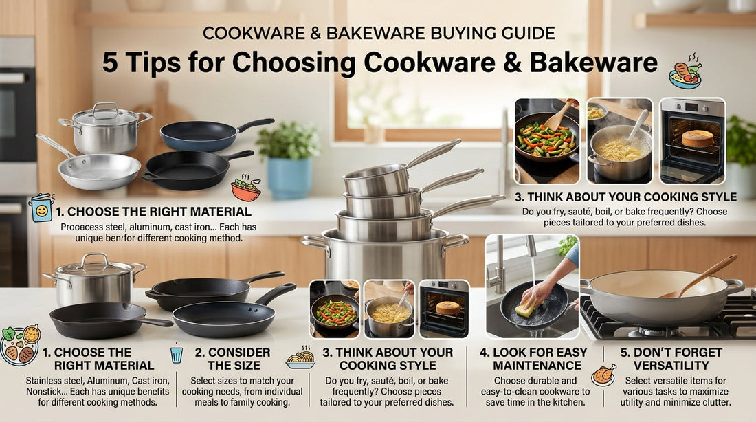 How to Choose the Right Cookware and Bakeware for Your Kitchen