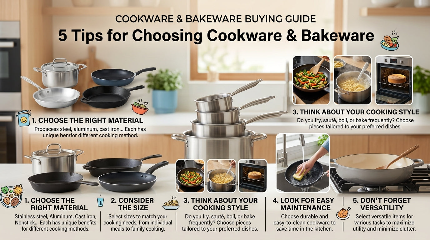 How to Choose the Right Cookware and Bakeware for Your Kitchen