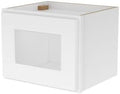 Furinno Shaker Wall Kitchen Cabinet, Glass Not Included, 1-Door, White