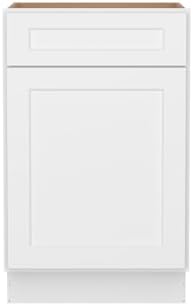 Furinno Shaker Drawer Base Kitchen Cabinet with 1-Door, White