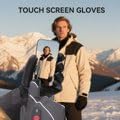 SAVIOR HEAT Heated Gloves for Men Women, Rechargeable Electric Heated Leather Skiing and Snowboarding Gloves