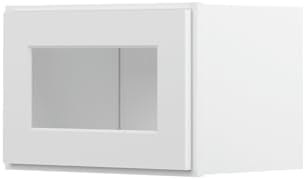 Furinno Shaker Wall Kitchen Cabinet, Glass Not Included, 1-Door, White