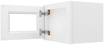 Furinno Shaker Wall Kitchen Cabinet, Glass Not Included, 1-Door, White