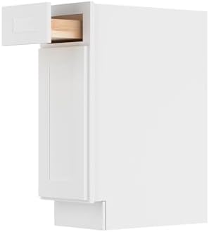 Furinno Shaker Drawer Base Kitchen Cabinet with 1-Door, White