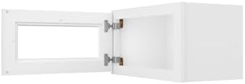 Furinno Shaker Wall Kitchen Cabinet, Glass Not Included, 1-Door, White