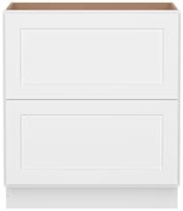 Furinno Shaker Drawer Base Kitchen Cabinet with 2-Drawers, White