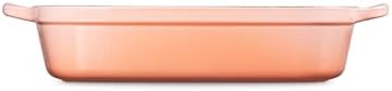Le Creuset Enameled Cast Iron Rectangular Roaster, 5.25 qt., Peche