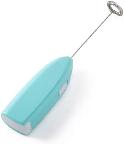 Cordless Electric Hand Mixer, Lightweight Battery Powered Fast Mixing Tool for Home Cafe Plastic Metal Blue 20.3cm 1 Pack