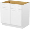 Furinno Shaker Sink Bases Kitchen Cabinet, 2-Doors, White