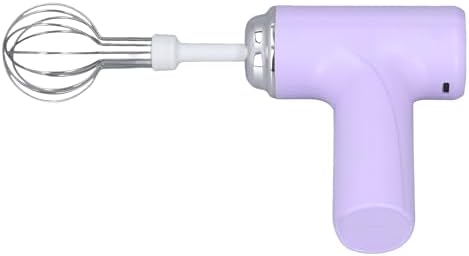 Handheld Electric Mixer, Electric Egg Beater, Foam Maker, Electric Kitchen Mixer, Cordless Electric Egg Beater, Rechargeable Kitchen Mixer for Cream, Egg Liquid, Jam, Butter