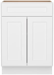 Furinno Shaker Drawer Base Kitchen Cabinet with 2-Doors, White