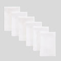 Solino Home 100% Pure Linen Dinner Napkins White, Fete 20 x 20 in, Set of 6