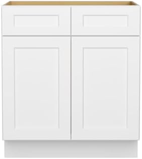 Furinno Shaker Sink Bases Kitchen Cabinet, 2-Doors, White