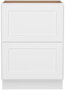 Furinno Shaker Drawer Base Kitchen Cabinet with 2-Drawers, White