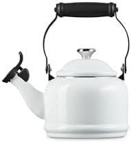 Le Creuset Enamel On Steel Demi Tea Kettle, 1.25 qt., White - Image 3