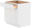 Furinno Shaker Drawer Base Kitchen Cabinet with 2-Doors, White