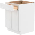 Furinno Shaker Drawer Base Kitchen Cabinet with 2-Doors, White