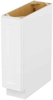 Furinno Shaker Tray Bases Kitchen Cabinet, 1-Door, White