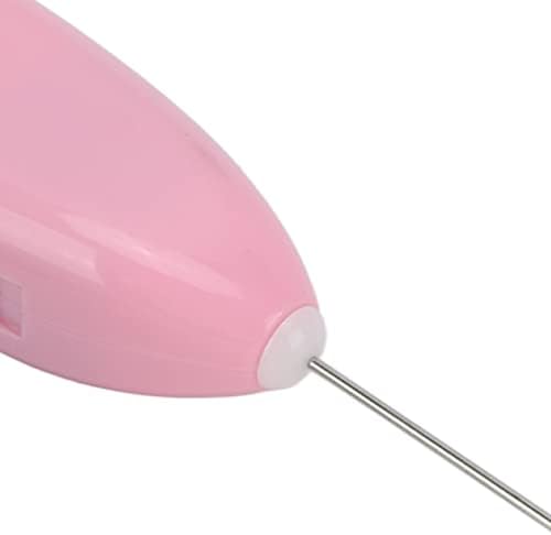 2Pcs Electric Hand Mixer with HighSpeed Motor & OneHand Control, Stainl Steel Stirrer for T & Beverages