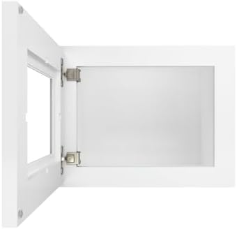 Furinno Shaker Wall Kitchen Cabinet, Glass Not Included, 1-Door, White