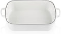 Le Creuset Enameled Cast Iron Rectangular Roaster, 5.25 qt., White
