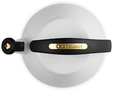 Le Creuset Enamel on Steel Cloche Kettle, 2.2 qt., White/Gold - Image 4