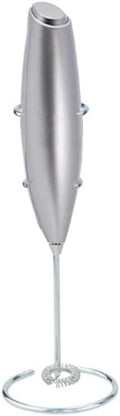 Household Small Handheld Mini Egg Beater Automatic Cream Beater Coffee Mixer Electric Egg Beater Immersion Mixer Cordless Foaming Machine (Silver)