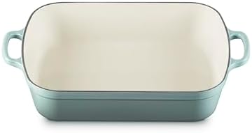 Le Creuset Enameled Cast Iron Rectangular Roaster, 5.25 qt., Sea Salt