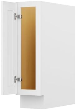 Furinno Shaker Tray Bases Kitchen Cabinet, 1-Door, White