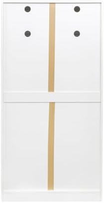 KEIKI 63" Tall Kitchen Pantry Storage Cabinet with Door-Side Rack & Shelves, Freestanding Wood Hutch Food Pantries Cupboard for Coffee Bar, Dining Room