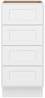Furinno Shaker Drawer Base Kitchen Cabinet with 4-Drawers, White