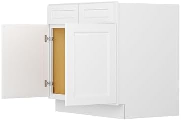 Furinno Shaker Sink Bases Kitchen Cabinet, 2-Doors, White