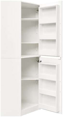 KEIKI Kitchen Pantry Cabinet, 70.87" Freestanding L-Shaped Storage Cabinet