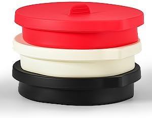 Silicone Bowl Liners for Kitchen,Silicone Liners Mixer for 5 Qt Tilt-Head KitchenAid Mixers,Mixer Bowl Accessories and Attachments with Lids,Beige 3PCS