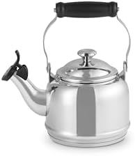 Le Creuset Demi Tea Kettle with Metal Finishes, 1.25 qt., Stainless Steel - Image 2