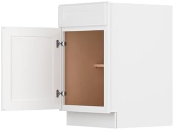 Furinno Shaker Drawer Base Kitchen Cabinet with 1-Door, White