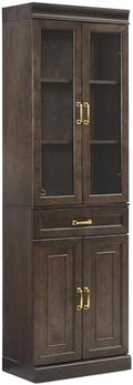Crosley Furniture Stanton Glass Door Pantry Storage Cabinet