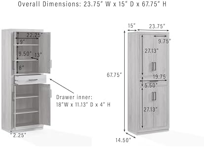 Crosley Furniture Isla Pantry Storage Cabinet