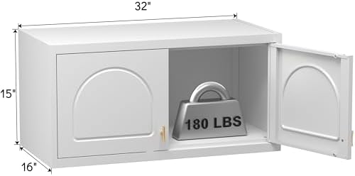 Polup Wall Cabinet with Doors, Small Hanging Cabinet for Kitchen Pantry