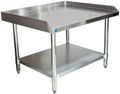 Stainless Steel Equipment Grill Stand with Adjustable Undershelf | Heavy Duty 18-Gauge Top | NSF Certified for Commercial Kitchen, Utility, and Foodservice (24" x 36")