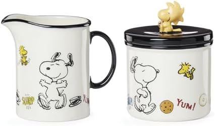 Lenox Chef Snoopy Porcelain Sugar and Creamer Set by Lenox