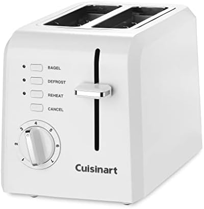 Cuisinart HM-90S Power Advantage Plus 9-Speed Handheld Mixer with Storage Case, White & 2-Slice Toaster Oven, Compact, White, CPT-122