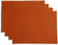 Solino Home 100% Linen Placemats Cinnamon Spice, Fete 14 x 19 in, Set of 4