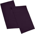 AVKA Studio 100% Cotton Ribbed Table Runner - Pack of 1-13 x 72 Inches - Dark Purple - Dining Or Kitchen Table Runner Thick Construction for Everyday Use, Picnics, Outdoor Table, Parties, etc
