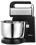 Holstein Housewares 5-Speed Hand and Stand Mixer, 250W Power with LED Light, Black and Stainless Steel – Versatile Mixer for Baking, Whipping, and More