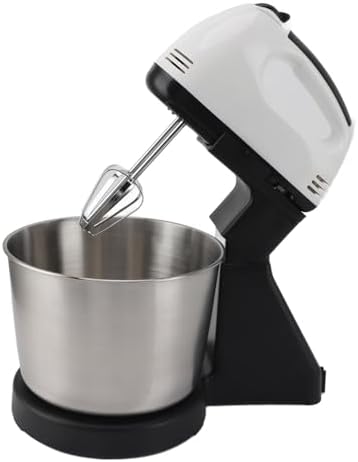 Electric Stand Mixer, 7 Speed Adjustment, 1.7L Stainless Steel Bowl, Multifunctional Handheld Blender with Dough Hook for Kitchen Use