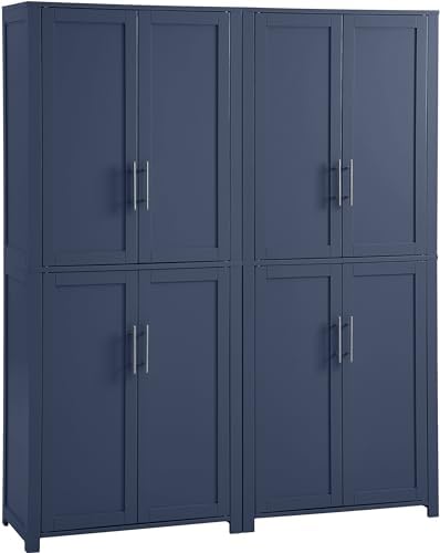 Crosley Furniture Savannah 2-Piece Pantry Storage Cabinet Set