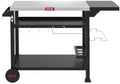 Feasto Grill Cart, 40x26 Inch Outdoor BBQ Cart with Foldable Side Shelf