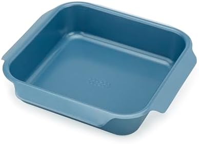 Joseph Joseph Nest Bakeware and Roasting Pan, Carbon Steel Baking Pan with Non-Stick Coating, Easy-Pull Handles, Organized Kitchen Storage, Medium, Blue