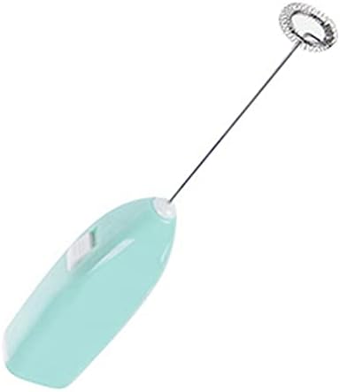 Cordless Electric Hand Mixer, Lightweight Battery Powered Fast Mixing Tool for Home Cafe Plastic Metal Blue 20.3cm 1 Pack